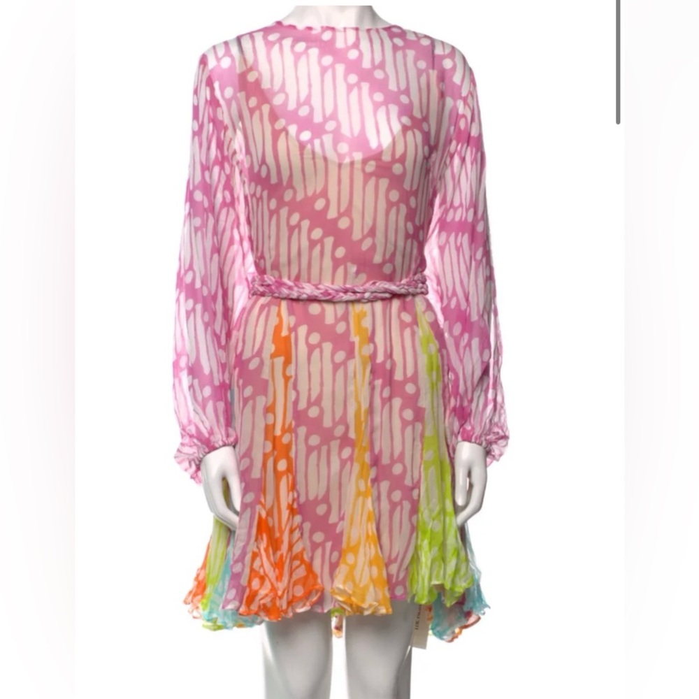 Rhode print tent dress: multi color